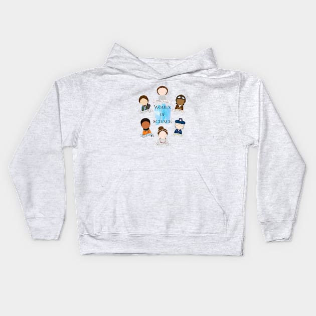 Women of Science Kids Hoodie by Jen Talley Design